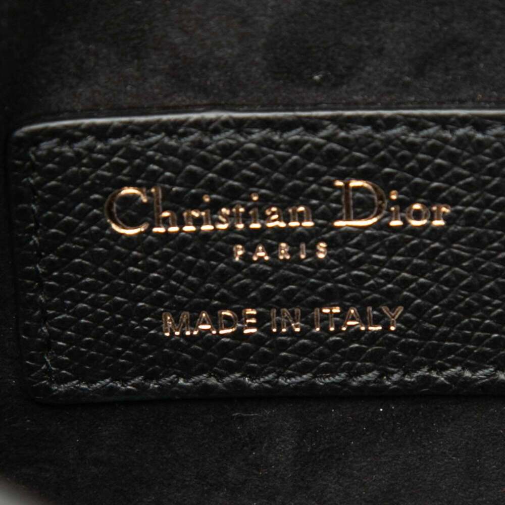 CHRISTIAN DIOR Black Leather Shoulder Bag - Picture 6 of 6